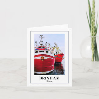 Brixham Harbor, English Riviera, Devon Card