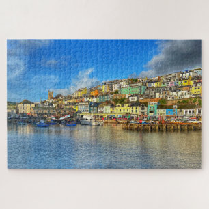Brixham Heritage: Colourful Hillside & Church Jigsaw Puzzle