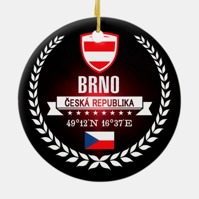 Brno Ceramic Ornament (Back)