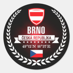 Brno Classic Round Sticker