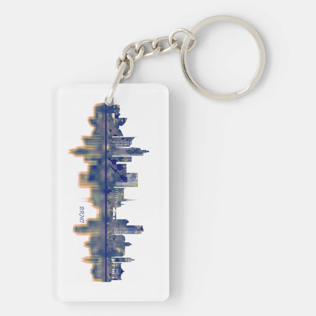 Brno Skyline Keychain (Back)