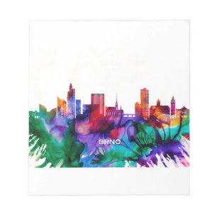Brno Skyline Notepad