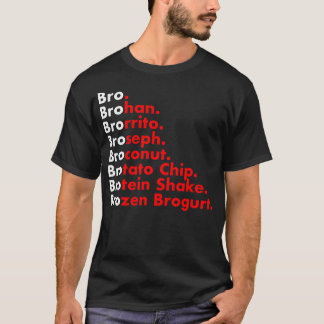 Bro Broseph Brocabulary Funny Fitness Gym Workout T-Shirt