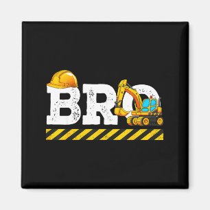 Bro brother of the birthday boy family matching magnet