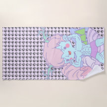 Bro- check me for ticks Beach Towel (no text)