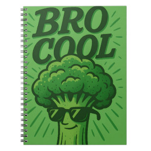 Bro Cool Broccoli Notebook