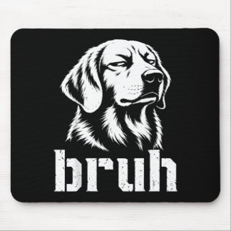 Bro Funny Golden Retriever Meme Graphic Dog Dad Mouse Pad