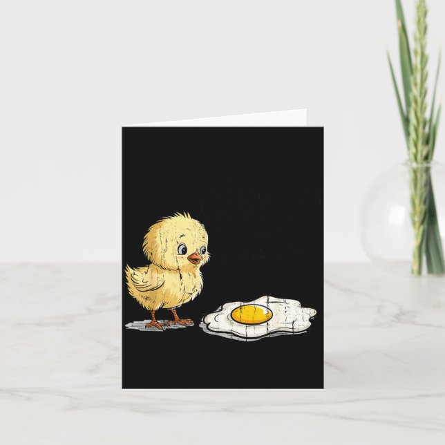 Bro Is That You, Funny Chick And Egg  Card (Front)