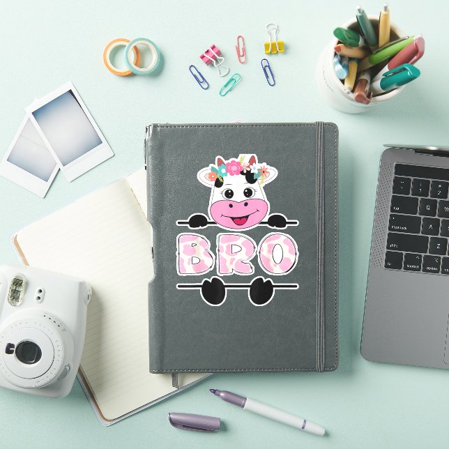 Bro Of The Birthday Girl Cow Brother Family Party  (iPad Cover)