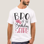 Bro of the Birthday Girl Customized Squad Matching T-Shirt<br><div class="desc">Looking for a birthday shirt that will make your party complete? Look no further than our matching birthday crew shirts! These stylish tees are perfect for any birthday party girl's day out. Our matching shirts make a great gift for your friends and family, and can be worn together as a...</div>