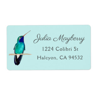 Broad-billed Hummingbird Label