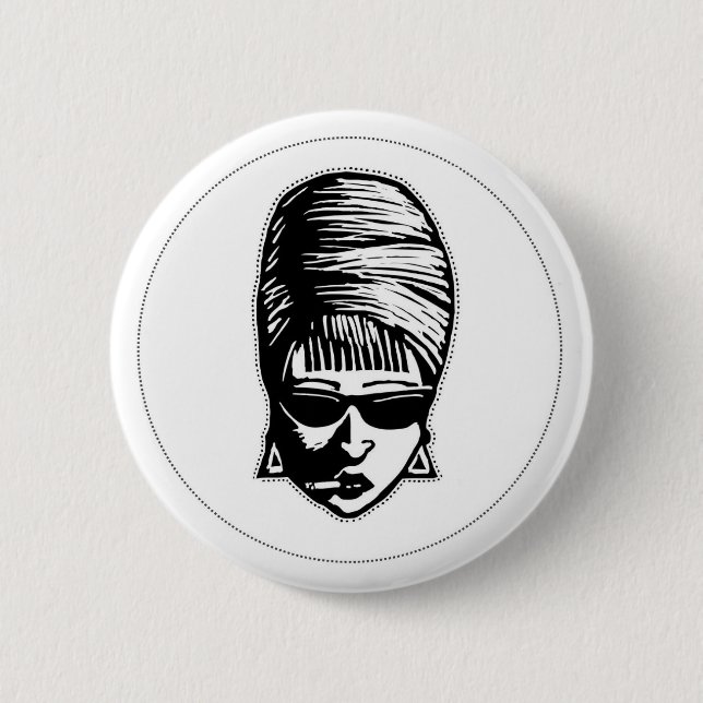 Broad Flair 2 Inch Round Button (Front)