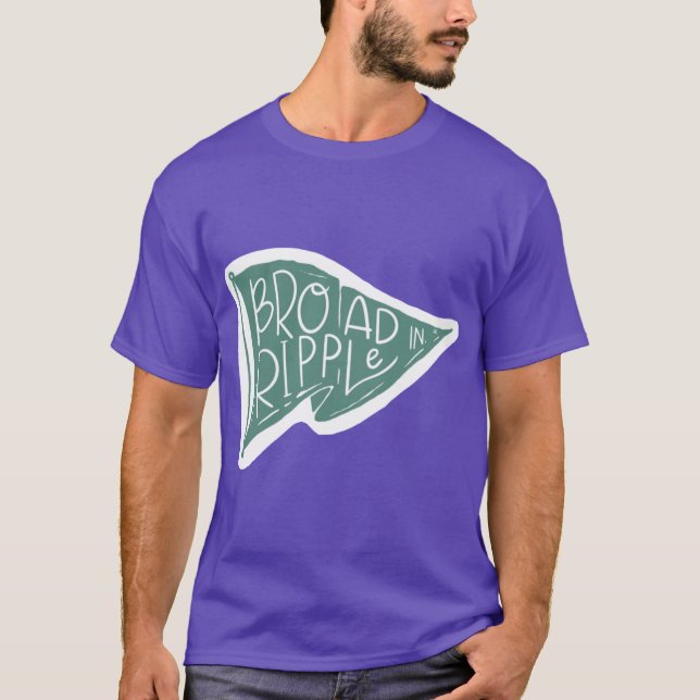 Broad Ripple Indiana Flag T-Shirt (Front)
