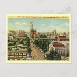 Broad St., Columbus, Ohio Vintage Postcard