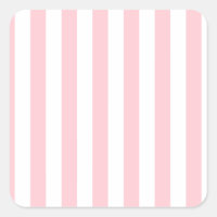 Broad Stripes - White and Pink