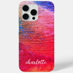 Broad Stroke with Monogram Name iPhone 15 Pro Max Case