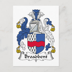 Broadbent Family Crest Postcard