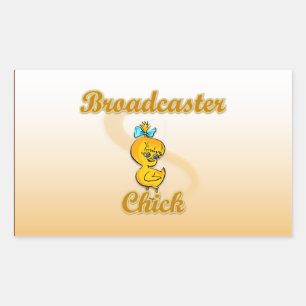Broadcaster Chick Sticker
