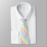 Broader Spectrum Rainbow Outlined Stars Tie<br><div class="desc">Abstract digital art of outlined rainbow stars of all colours including pink,  red,  gold,  orange,  ecru,  yellow,  lime green,  green,  pastel blue,  turquoise,  blue grey,  indigo,  lavender,  purple,  and white.</div>