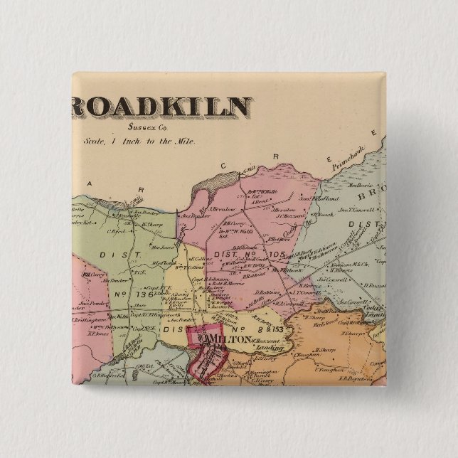 Broadkiln 2 Inch Square Button (Front)