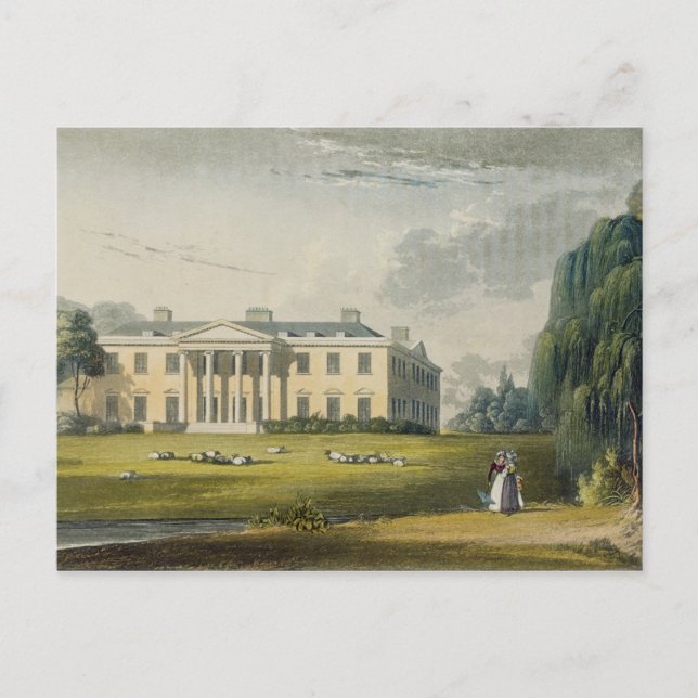 Broadlands, from Ackermann's 'Repository of Arts', Postcard (Front)