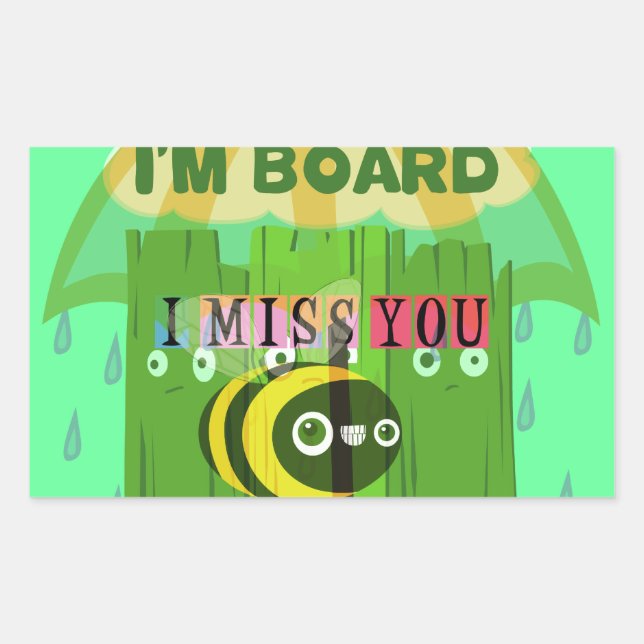 Broadly Speaking I miss You: Inspirational Text  Sticker (Front)