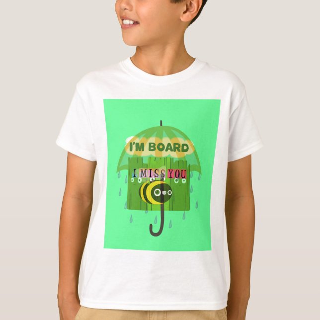 Broadly Speaking I miss You: Inspirational Text  T-Shirt (Front)