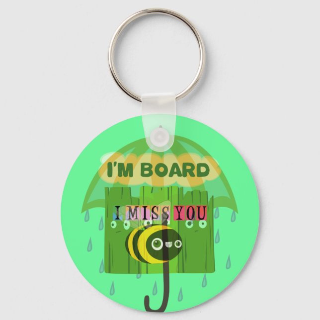 Broadly Speaking I miss You Keychain (Front)
