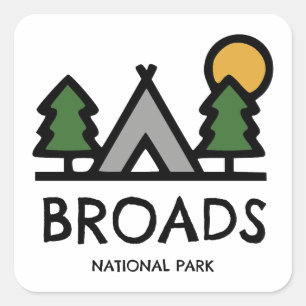 Broads National Park Square Sticker