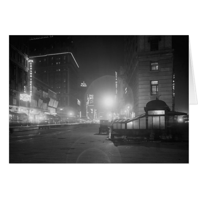 Broadway at Night, 1910 (Front Horizontal)