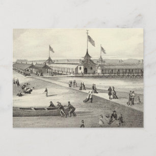 Broadway Bathing Ground, Ocean Grove, NJ Postcard