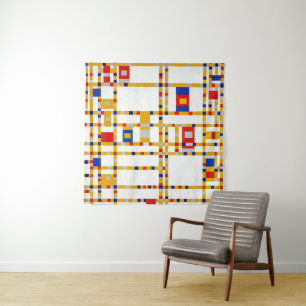 Broadway Boogie Woogie   Piet Mondrian   Tapestry