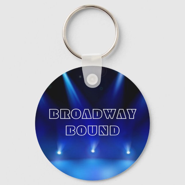 Broadway Bound Keychain (Front)