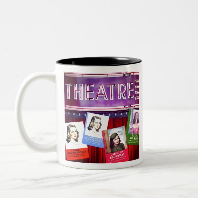 Broadway Bound ! Mug de café à deux tons (Gauche)