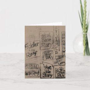 Broadway ~ Carte / Invitations