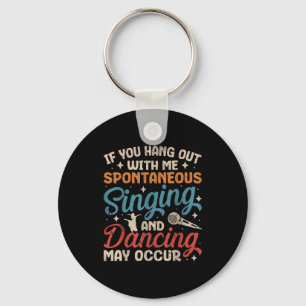Broadway Musical Theater Nerd Theatre Geek Drama L Keychain
