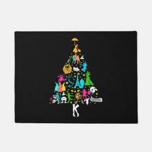 Broadway Musical Theatre Christmas Tree Funny Xmas Doormat