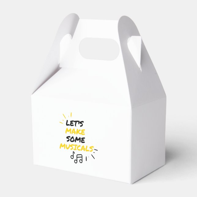 Broadway musicals and theatre favor box (Front Side)