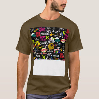 Broadway Musicals Face Mask T-Shirt