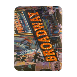 Broadway Neon Lights Magnet