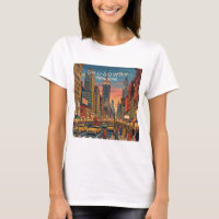 Broadway New York Travel Art Vintage