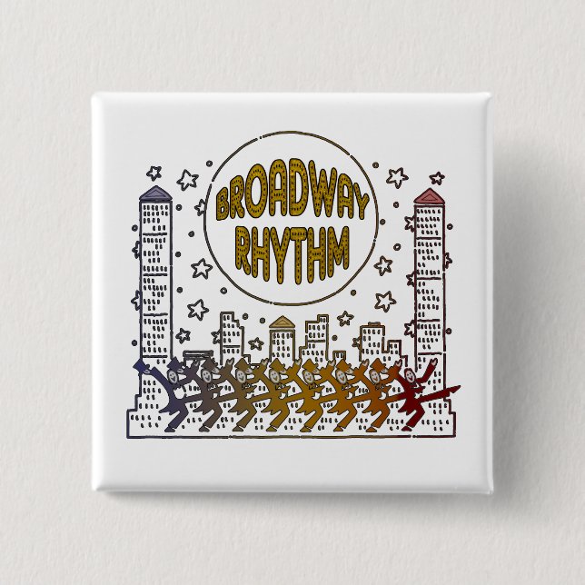 Broadway Rhythm Button (Front)