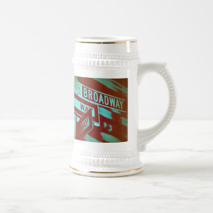 Broadway Sign Beer Stein