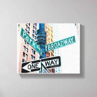 Broadway Sign Hand-drawn Pencil Crayon Art Print