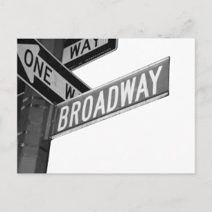 Broadway Sign Postcard
