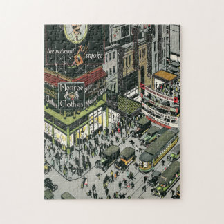 Broadway, Times Square, New York streets by night Jigsaw Puzzle