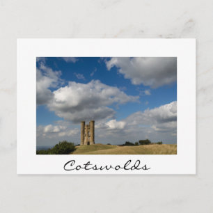 Broadway Tower, Cotswolds carte postale en texte b