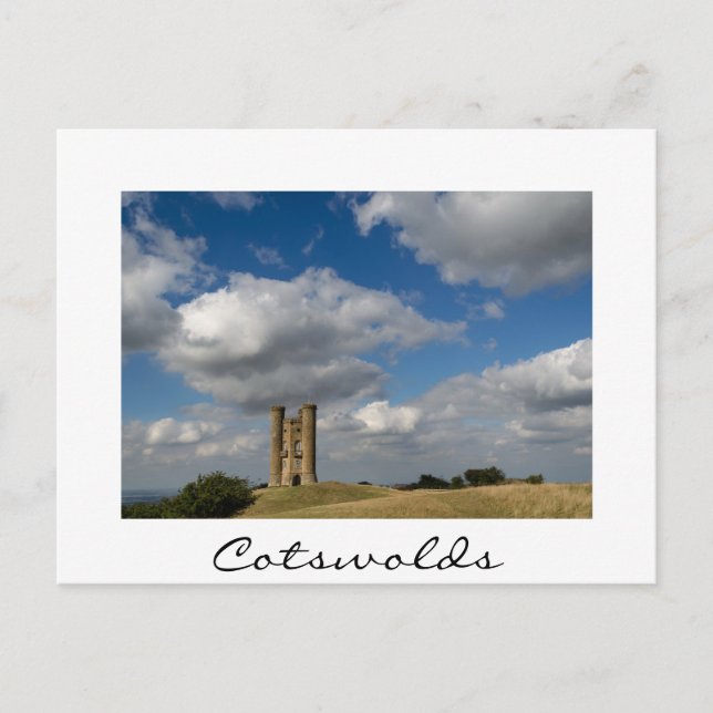 Broadway Tower, Cotswolds carte postale en texte b (Devant)