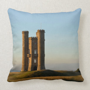 Broadway tower in the Cotswolds throw pillow