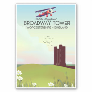Broadway tower Worcestershire Travel poster
